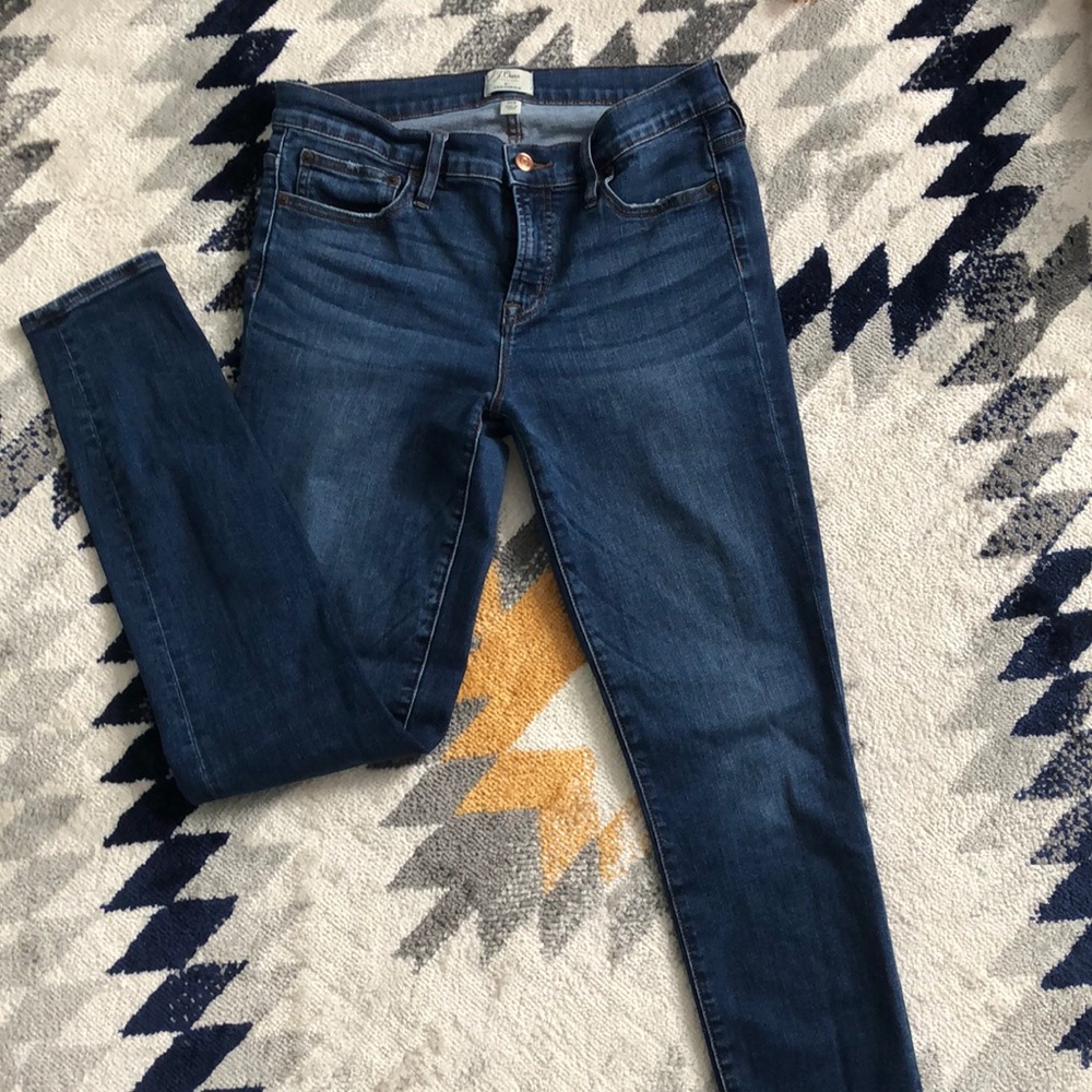 J-crew 8” Toothpick Jeans in size 30 Tall.
